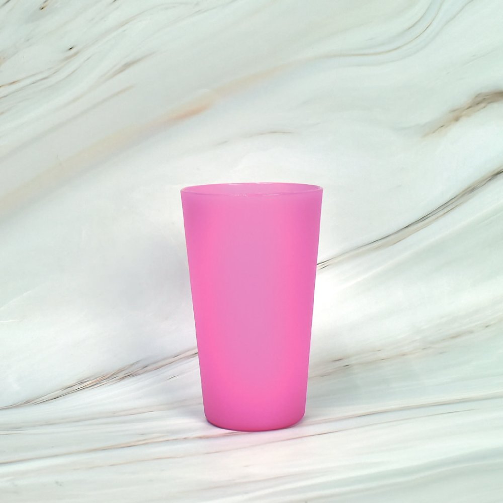 多彩PP塑膠杯高款-560ml(浪漫粉)