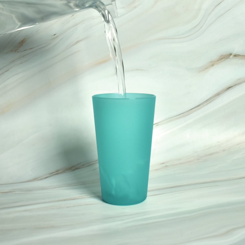 多彩PP塑膠杯高款-560ml(湖水綠)