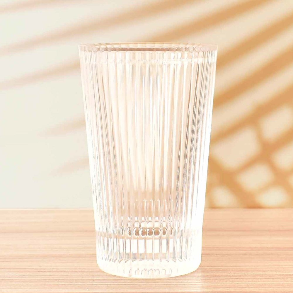 條紋透明壓克力漱口杯