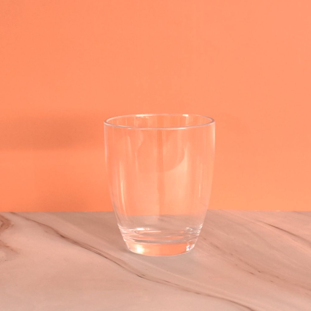 圓弧透明塑膠杯矮款-340ml