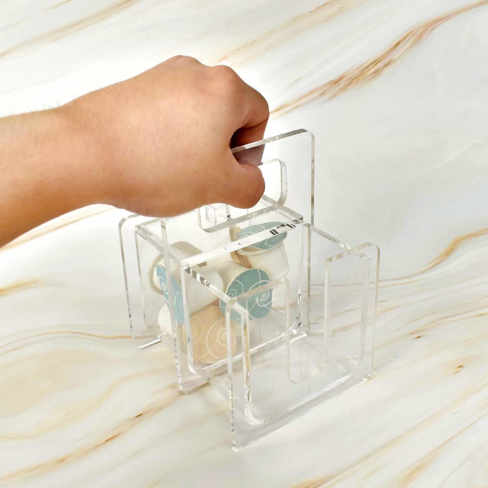 糖包奶精球二合一桌上收納透明壓克力盒