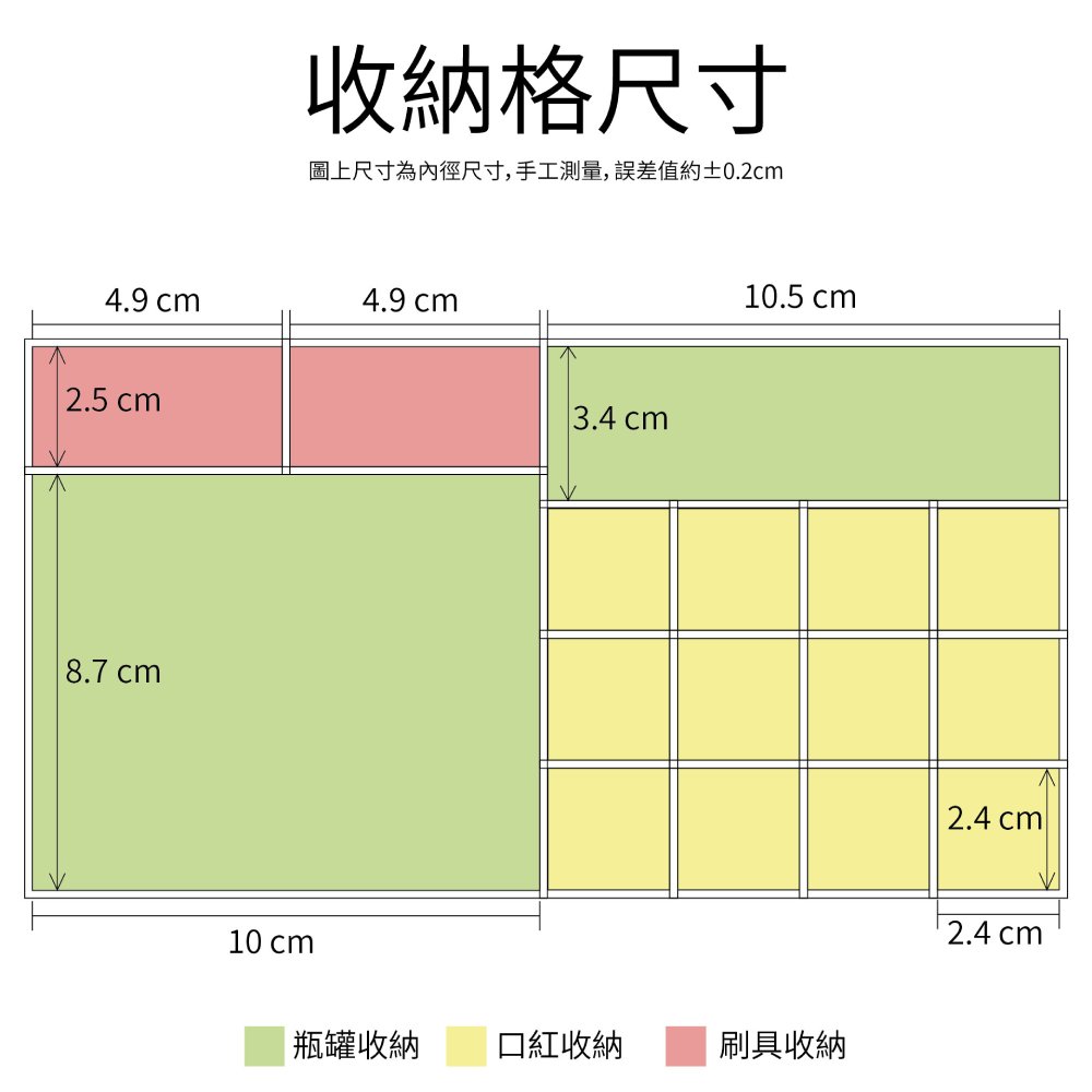 口紅化妝品透明壓克力收納盒