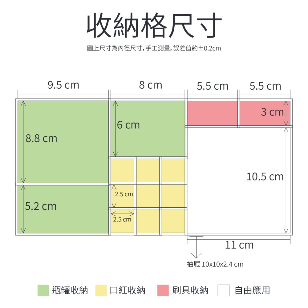 口紅化妝品透明壓克力收納盒