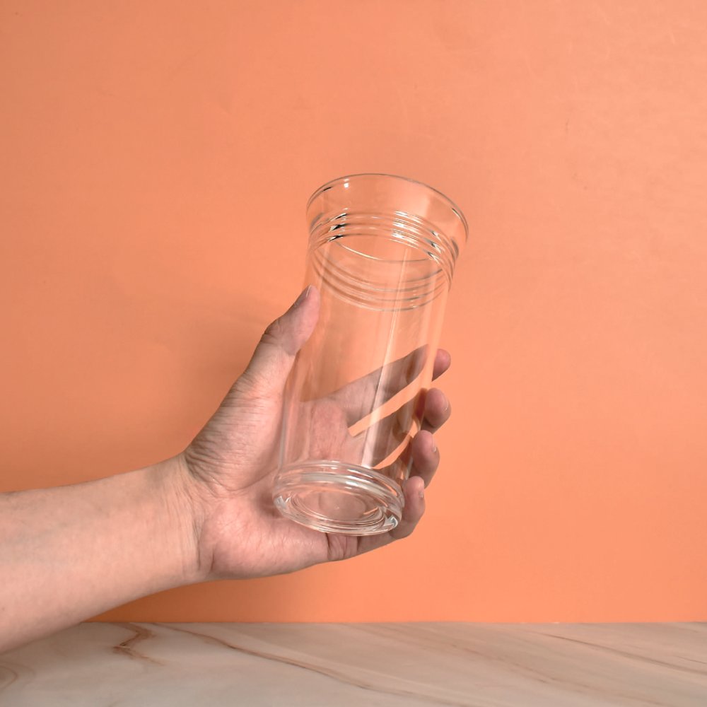 廣口造型塑膠杯