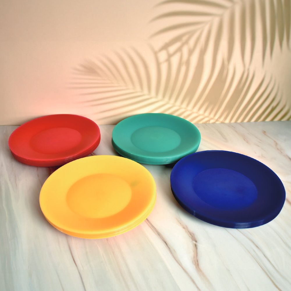 多彩PP塑膠餐盤(4色/24入)
