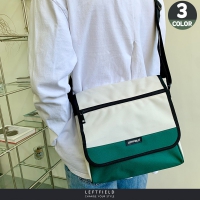 LEFTFIELD 牛津布拼接色側背包｜防潑水郵差包 A4大容量 男女通用 NO.LF1150