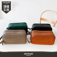 韓國 OMNIA 牛皮高爾夫手提包｜男士真皮隨身包 戶外運動旅行包 NO.MB5142