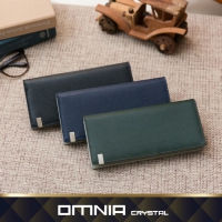 韓國OMNIA tie真皮男士長夾 商務風多卡位皮夾 NO.1166A