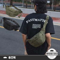 日系防潑水尼龍胸包｜隱藏零錢袋 斜背腰包 男女通用 NO.WBOM076