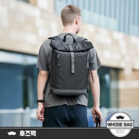 大容量卷頂式防潑水後背包｜時尚休閒 17吋筆電包 NO.WBOM047