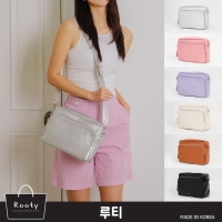 Rooty Linz 大容量寬背帶質感皮革側背包｜韓國製 休閒斜背包 NO.R537