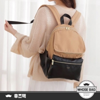 Kah&Kee 拼接色10格收納防水後背包｜台灣獨家 百搭通勤包 NO.WBKK029