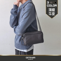 韓國製 OMNIA Golf 頂級牛皮多功能側背包｜商務真皮斜背包 NO.MB5137