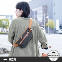 日系時尚復古耐磨帆布胸包｜耐髒多隔層斜背包 NO.WBBC3AG