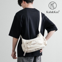 Kah&Kee 輕量防潑水尼龍斜背包｜多隔層休閒旅行側背包 男女通用 NO.WBKK072