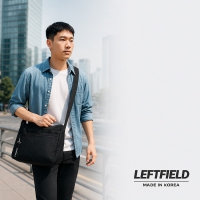LEFTFIELD 韓國製 防潑水輕量斜背包｜多收納口袋 休閒肩背包 男女通用 NO.LF2042