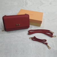 經典蝴蝶結防刮多功能長夾側背包｜可手提斜背 鈔票護照手機收納 NO.WBCC001