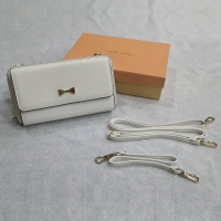 經典蝴蝶結防刮多功能長夾側背包｜可手提斜背 鈔票護照手機收納 NO.WBCC001