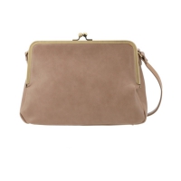 EMILY 復古口金珠釦側背包｜輕量防潑水素面皮革女包 NO.WB016