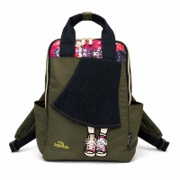 日系荷葉裙造型輕量防潑水後背包｜A4收納 女士後背包 NO.WBMI011