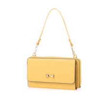 經典蝴蝶結防刮多功能長夾側背包｜可手提斜背 鈔票護照手機收納 NO.WBCC001