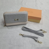 經典蝴蝶結防刮多功能長夾側背包｜可手提斜背 鈔票護照手機收納 NO.WBCC001