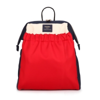 kah&kee斜紋防潑水夾口後背包｜小巧輕便大容量通勤包 NO.WBKK010