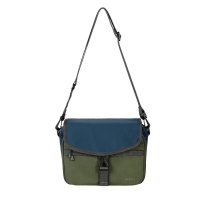 Qminica防潑水多口袋郵差包｜11吋筆電A4可放 男女通用側背包 NO.QM066